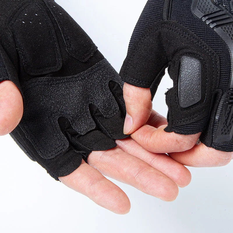 Men's Military Half-Finger Work Gloves - SEAL 4.0 Cut-Resistant Non-Slip Motorcycle Riding Training Sports Tactical Gloves