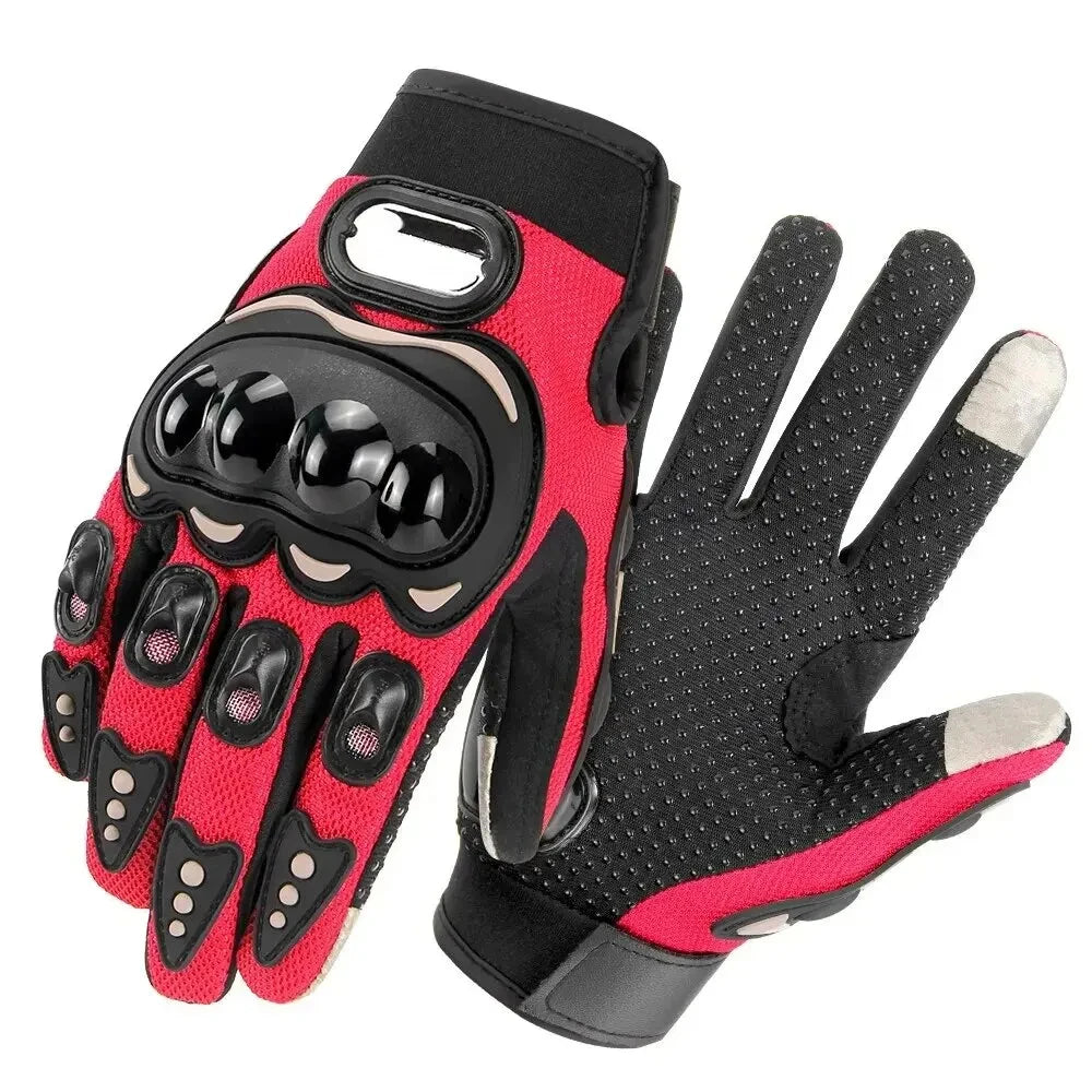 HEROBIKER Motorcycle Gloves Genuine Leather Men Breathable Motocross Racing Glove Gloves Spring Autumn Touch Screen Guantes Moto