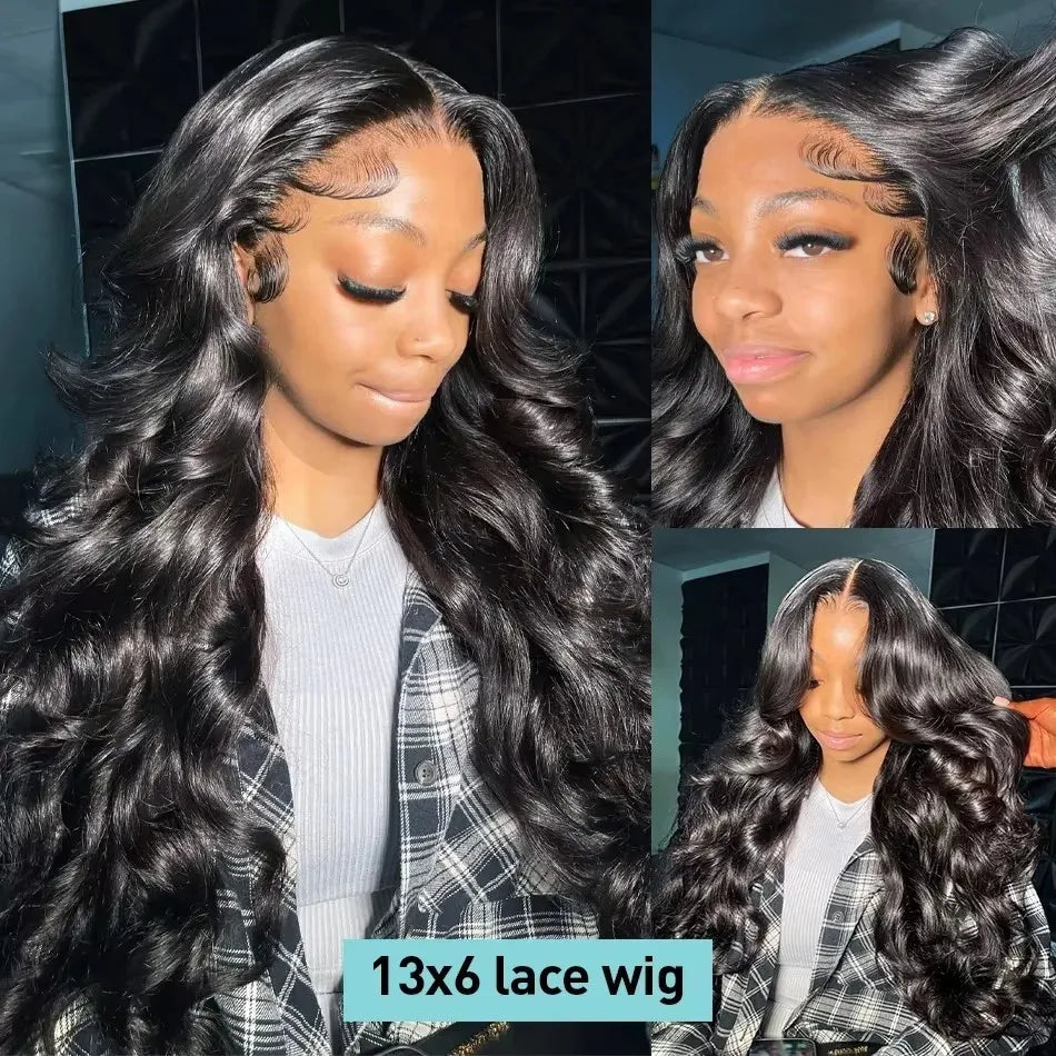 40 Inch Body Wave Human Hair Wigs 13x6 Hd Lace Frontal Wig Brazilian Pre Plucked Lace For Women 13x4 Lace Front Wigs 250 Density