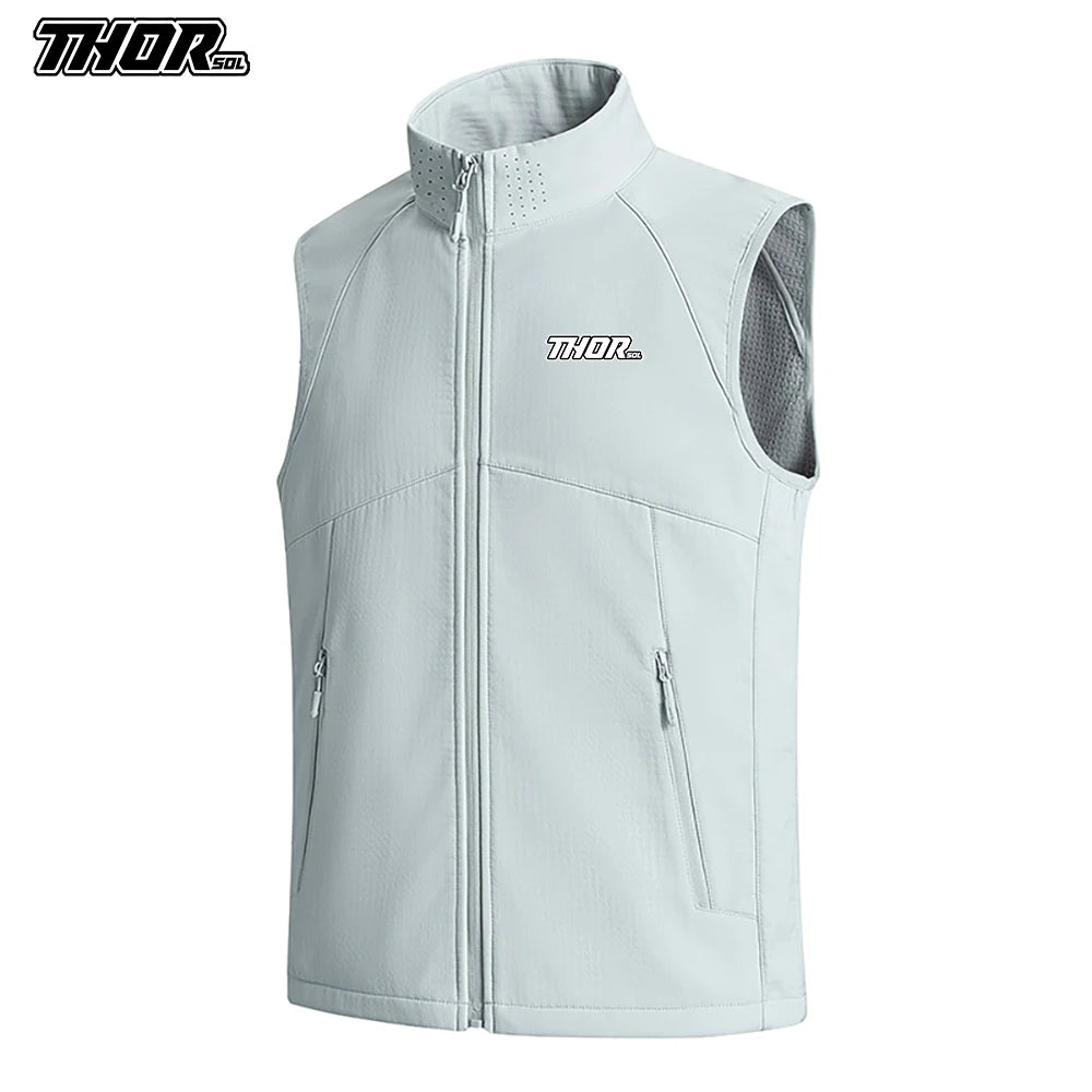 THORSOL Winter Cycling Vest Windproof Man MTB Gilet Chaleco Ciclismo Hombre Bicycle Clothing Motorcycle Bike Jacket Waterproof