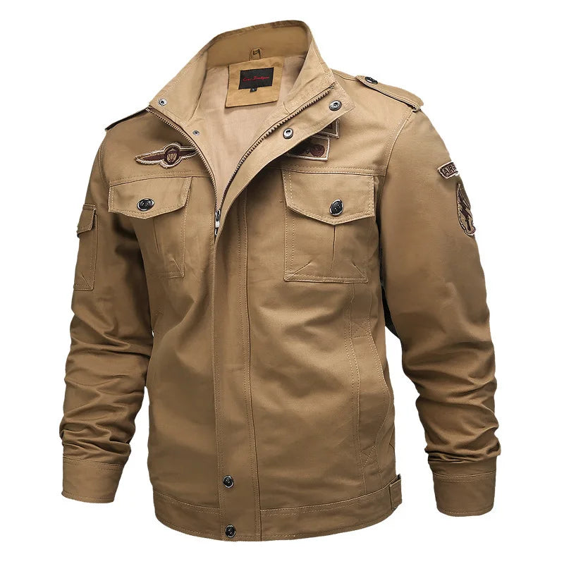 Lynjacye Military Tactical Male Army MA-1 Flight Bomber Jacket Mesh Racing Ride High-performance  Clothing Motorcycle Jacket