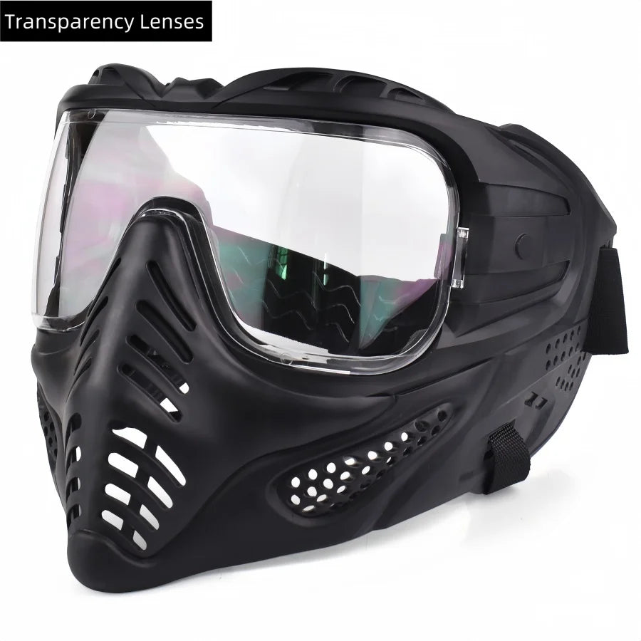 Motorcycle Full Face Mask Windproof Goggles, Outdoor Sports Riding Glasses for Halloween, Gaming, CS Tactical Airsoft