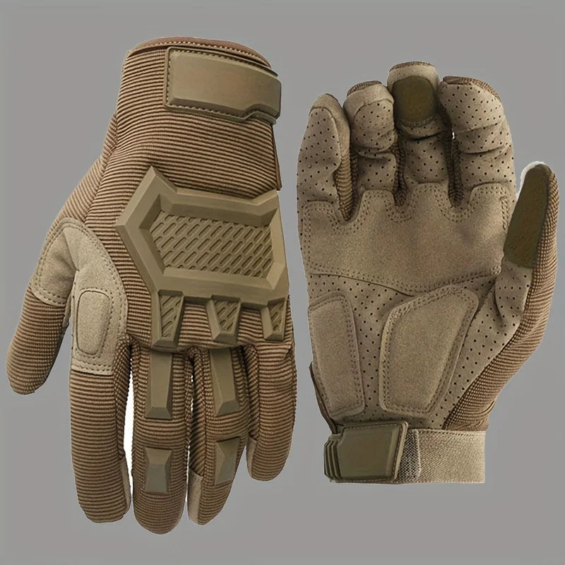 1 Pair Full Finger Tactical Gloves Touch Screen Mountaineering Motorcycle Riding Protective Gloves Outdoor Sport Special Forces
