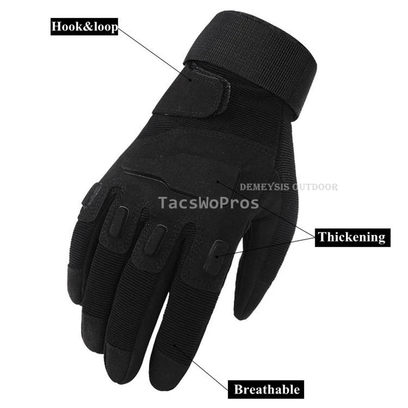 Hunting Riding Tactical Gloves Cycling Glove Sport Climbing Paintball Shooting Ski Full Half Finger Motorcycle Non-slip Gloves