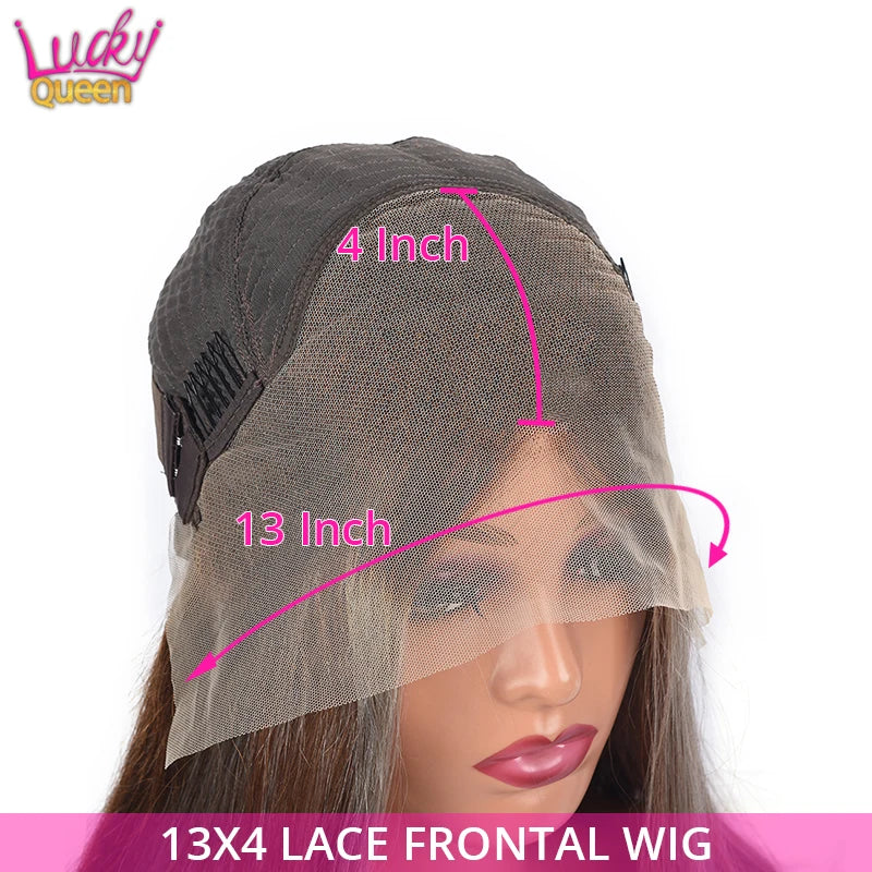 Burgundy with 613 Blonde Highlights Human Hair Wig Body Wave Transparent Pre Plucked Lace Frontal Brazilian 180Density For Women