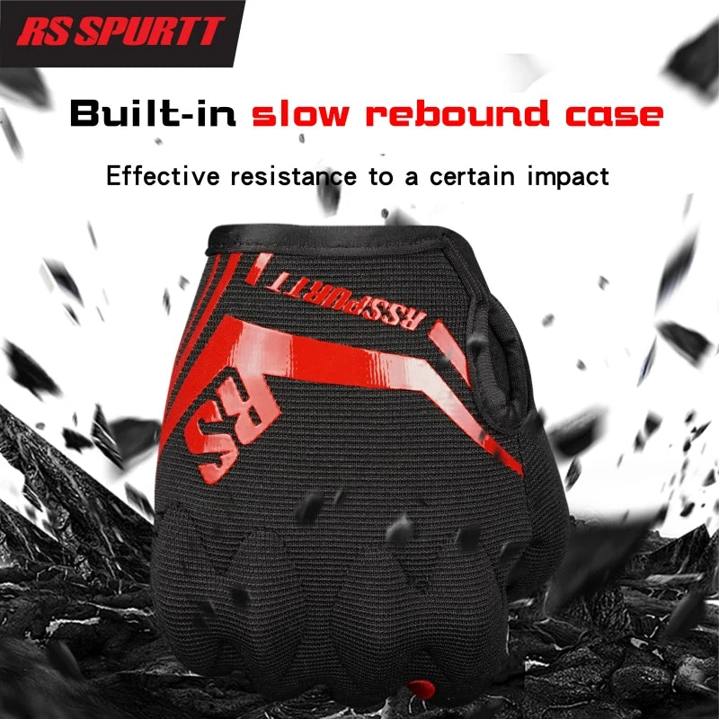 Upgraded Summer Men Women Motorcycle Gloves Racing Anti-fall Riding Rider Equipment Protective Gear Mesh Breathable Moto Gloves