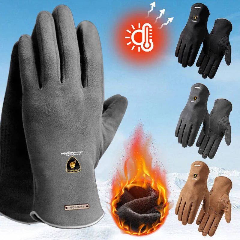 StickerWarm Driving Motorcycle Riding Anti-slip Flip Cover Gloves For Lamborghini LP570 LP610 Urus LP700 LP770 GallardoAventador