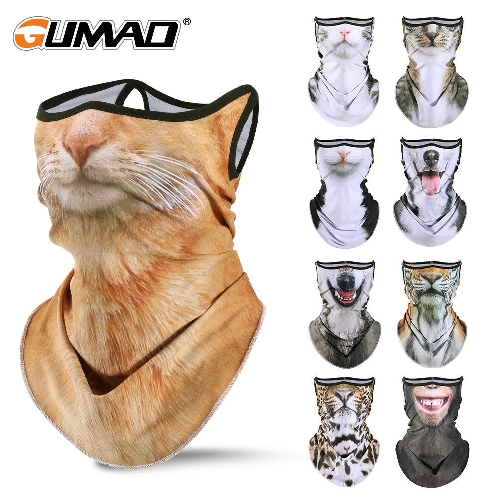 Motorcycle Face Mask Moto Helmet Breathable Bandana Hood Ski Neck Warmer Gaiter Windproof Dustproof Scarf Biker Mask