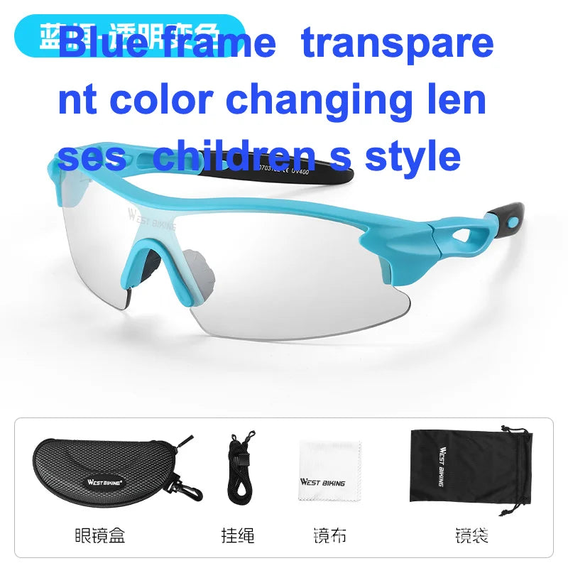 West Rider Unisex Polarized Color Changing Riding Glasses Windproof Outdoor Sports Motorcycle Running Goggles for Men And Women