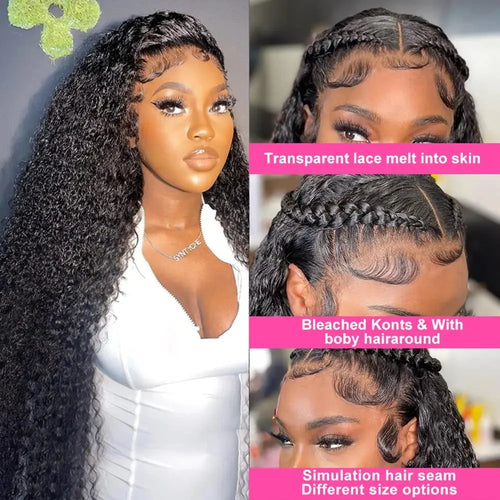 30 40 44 Inch Water Deep Wave 13x4 13x6 Hd Lace Frontal Wigs Human Hair 360 Full Lace Front Wig Curly Human Hair Wigs For Women