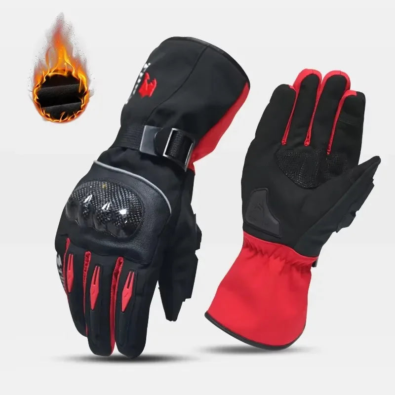 HVA Motorcycle Gloves Windproof Warm Anti-Slip Touch Screen Durable Men Motorbike Riding Motocross Gloves Guantes Moto Winter