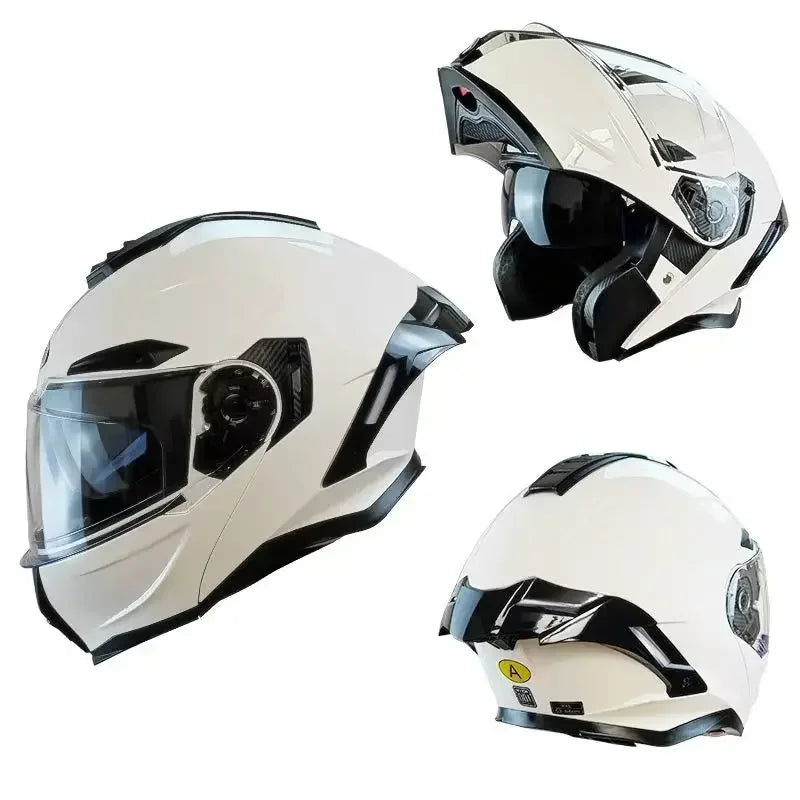 Flip up Motorcycle Helmet With Bluetooth Dual lens off-road Racing helmet Cascos para moto Motorbike Helmet DOT Approved For BMW