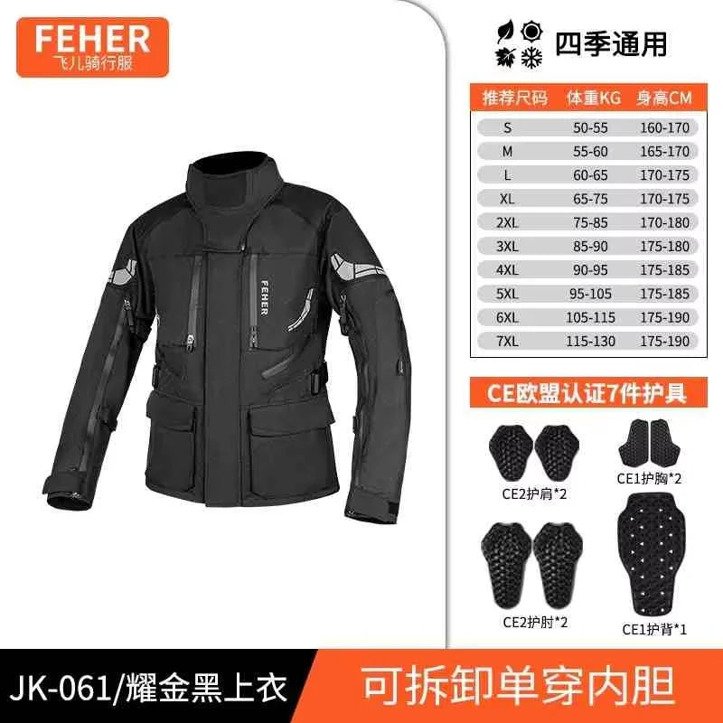 S-7XL Motocross Jacket Men Women Chaqueta Moto CE Protector Motorcycle Jacket Waterproof Protective Gear With Removeable Linner