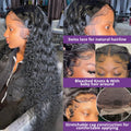 250 Density 13x6 Hd Lace Frontal Wig Deep Wave Human Hair Wigs For Women 13x4 Water Wave Lace Front Black Curly Wigs Pre Plucked