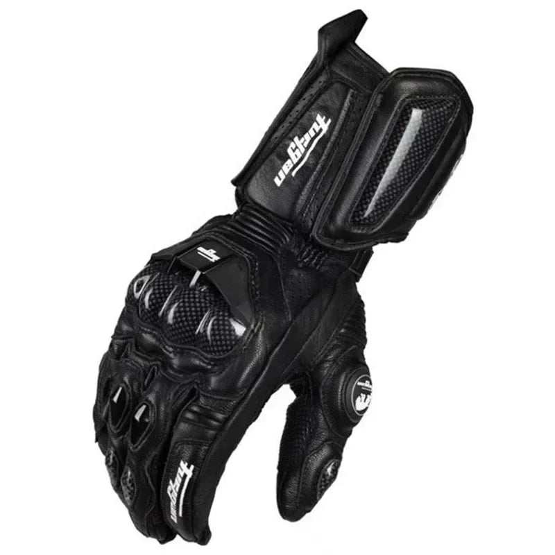 Genuine Leather Men Luva Riding Moto Motorcycle Guantes Racing Equipment Waterproof  Touch Screen Motocross Winter Gloves