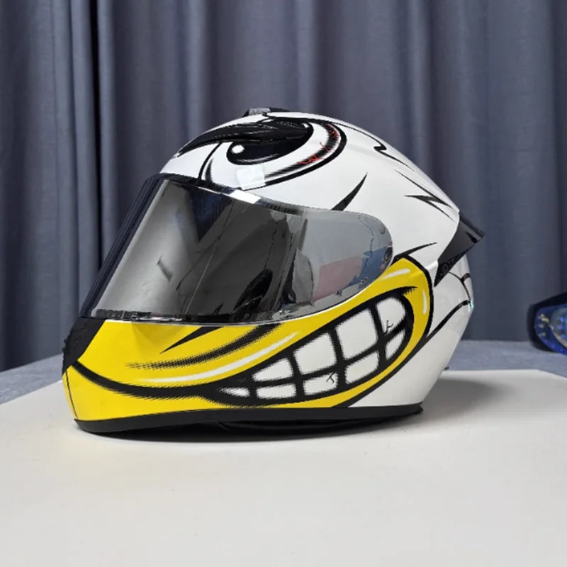 Ultra Durable Touring Full Face Motorcycle Helmet with Soft Lining Designed for Long Rides Comfortable and Reduced Wind Noise