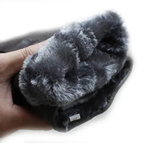 Leather Gloves Men Women Fleece Lined Warm Thin & Thickened Cotton Gloves for Motorcycle Riding Autumn Winter Wholesale