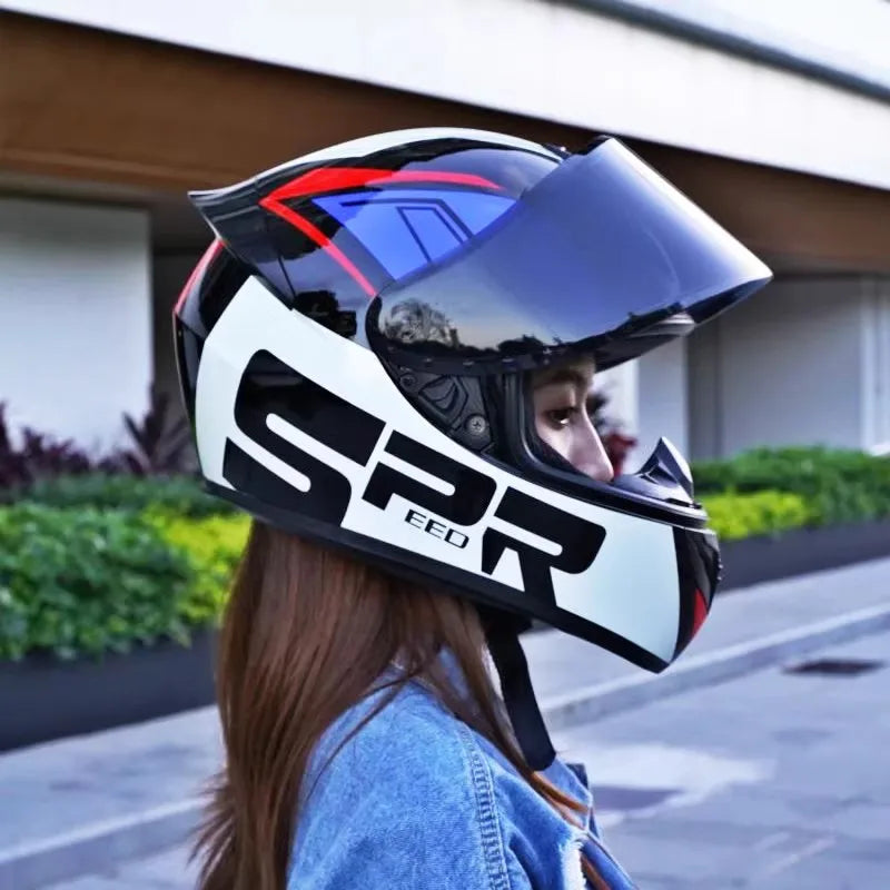 DOT Motorcycle Helmet cruise retro Motocross Full Face Helmet men and women four seasons Helmet riding Helmet Casco Capacete