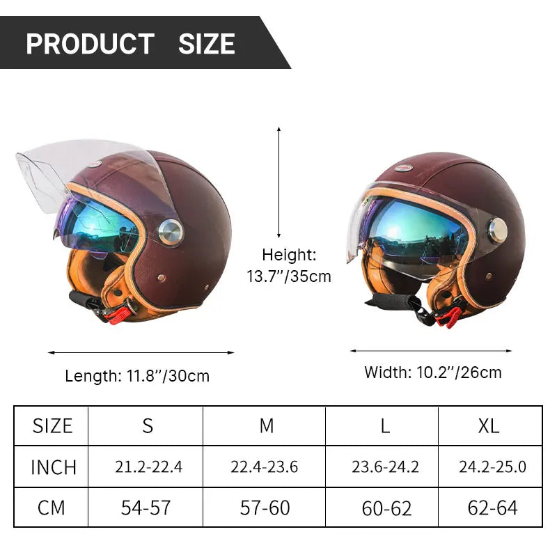 Handmade leather dot certified helmet helmet motorcycle for men for fall and winter seasons capacete de moto masculino