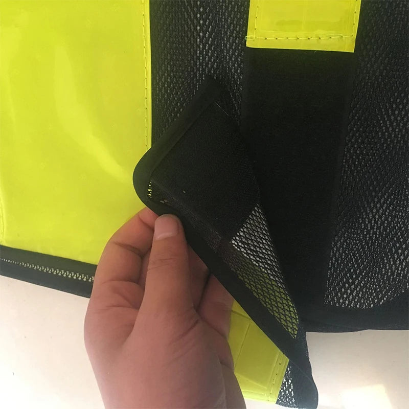 Motorcycle Reflective Vest High Visibility Motocross Riding Off-Road Bicycle Vest Running Sports Jacket Logo Printing