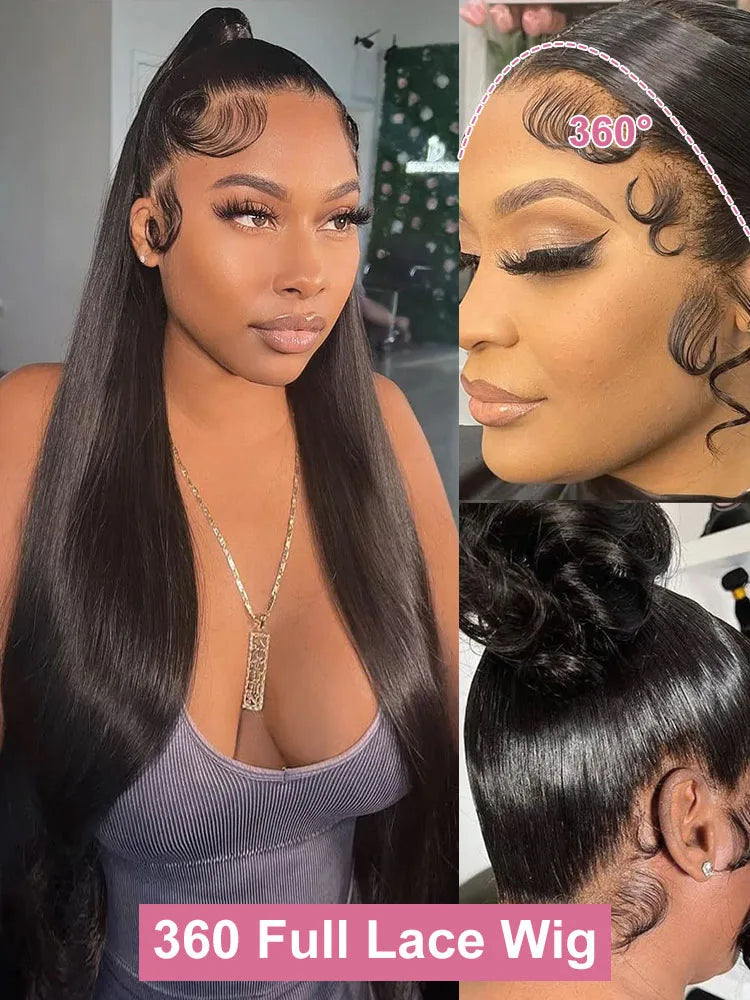 Straight 30 40 Inch 13x6 HD Lace Frontal Human Hair Wigs 13x4 Lace Front Wigs 100% Human Hair Wig Brazilian Pre Plucked On Sale