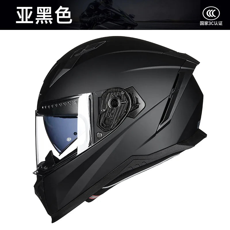 GXT Full Face Motorcycle Helmet 3C Certified Bluetooth Compatible Unisex All Season Riding Safety Helmet