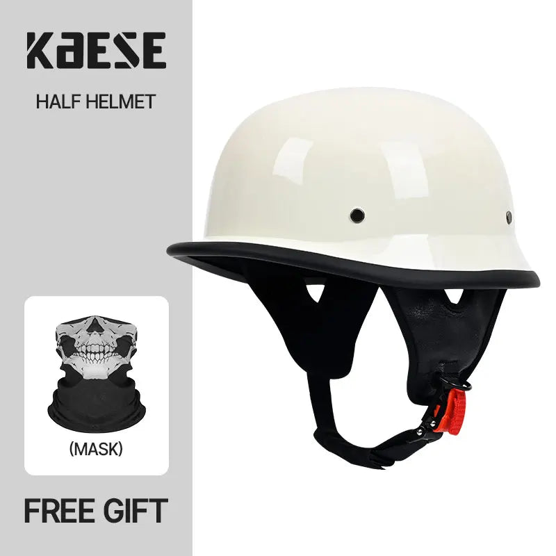 Factory Price Adult Motorcycle Helmet Vintage Motorcycle Cruiser Half Face German Helmet Motorcycle Helmet Trend Safety Cap