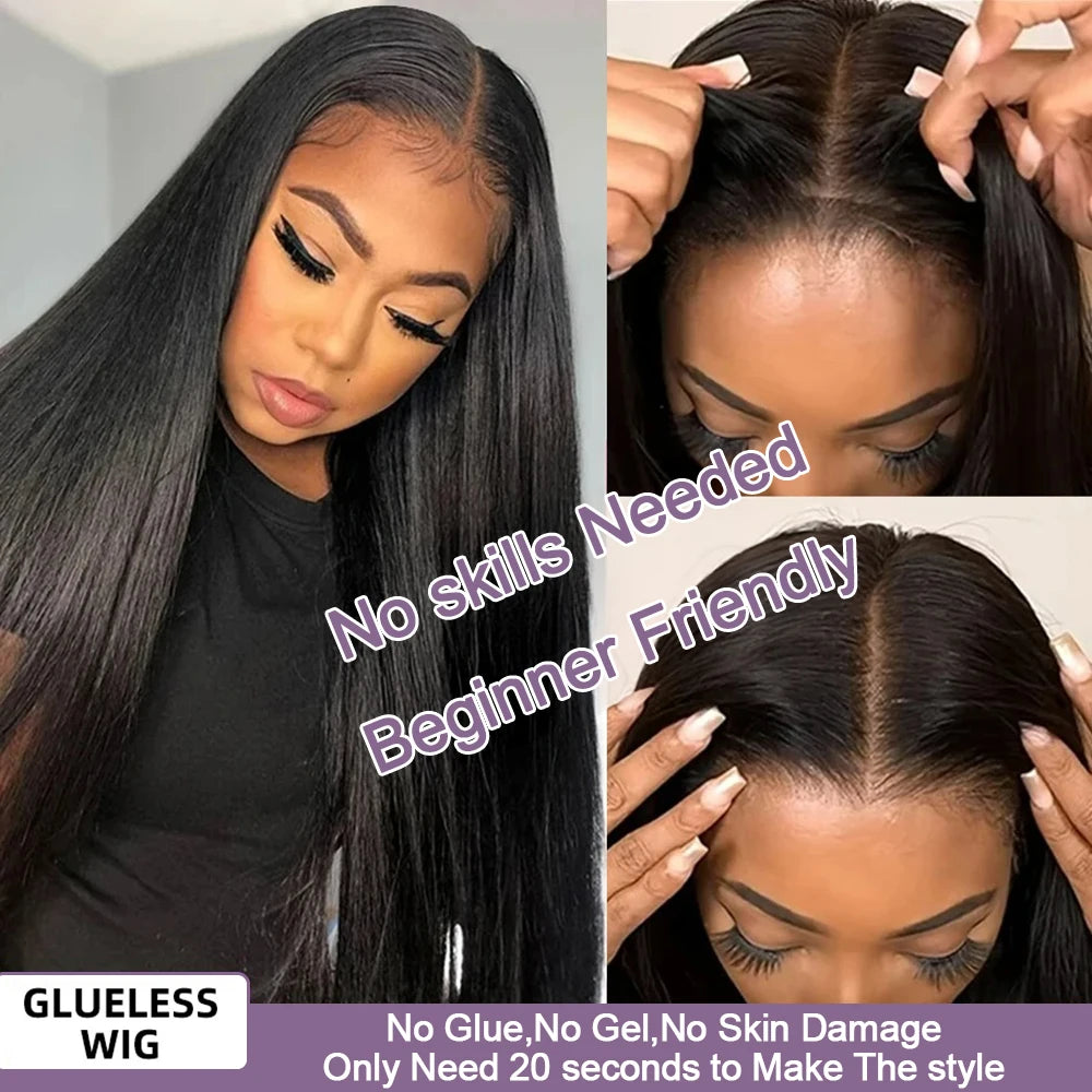 40 30 Inch Bone Straight Hair Wig 13x6 HD Lace Frontal Human Hair Wig 100 Straight 13x4 Glueless Transparent Lace Front Wig
