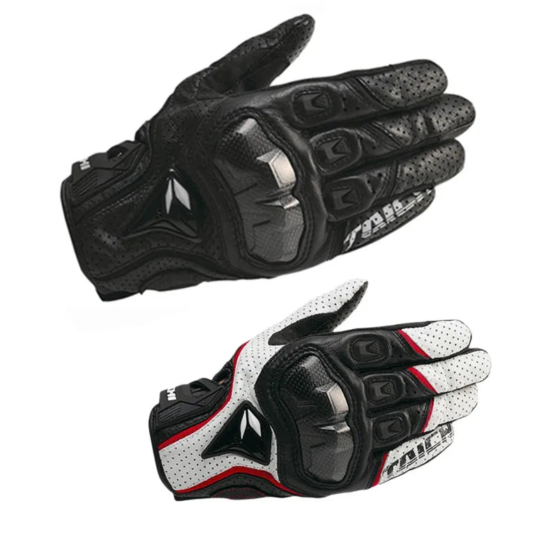Motorcycle Gloves Genuine Leather Men's Motocross Racing Gloves RST390 Gloves Four seasons Touch Screen Guantes Moto