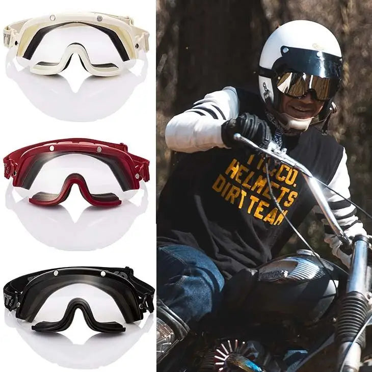 New Half Helmet Full Helmet Goggles Mountain Bike Motorcycle Riding Glasses