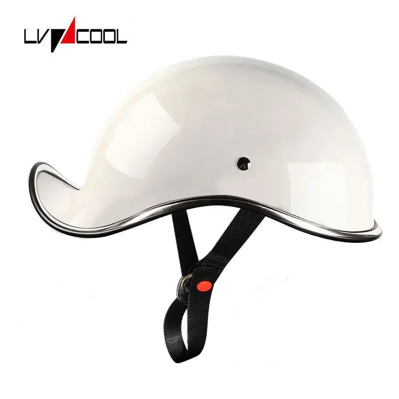 Retro Motorcycle Half Helmet Fashion Bailer for Scooter Safety Helm Spring Summer Capacetes De Moto