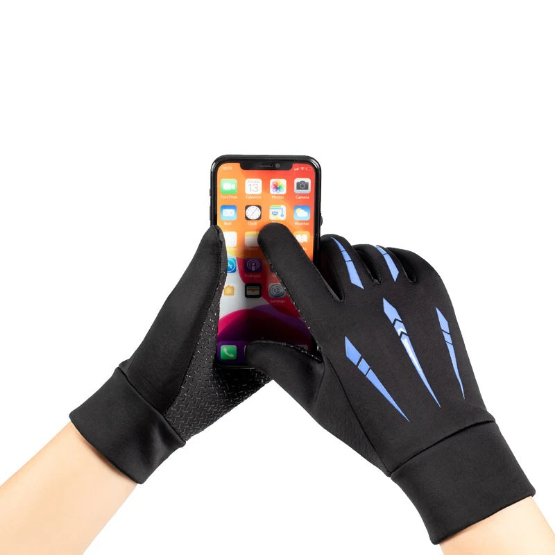 Warm Cycling Gloves for Men Autumn Winter Fishing Non-slip Motorcycle Water-Repellent Touch Screen Wear Resistant Driving Gloves