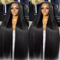Straight 13x6 HD Lace Frontal Wigs 30 40 inch Human Hair Brazilian Bone Straight Lace Front Wig Human Hair Pre Plucked For Women
