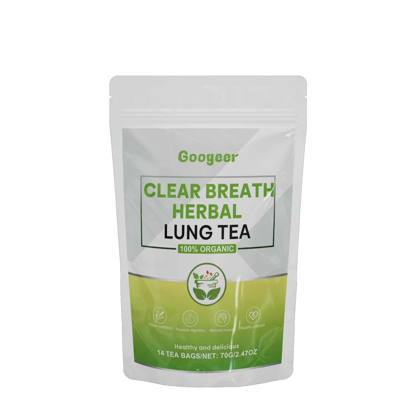 GOOGEER Clear Breath Herbal Lung Tea Herbal Respiratory Supplement for Lung Cleanse Support Better Respiratory Immune Function