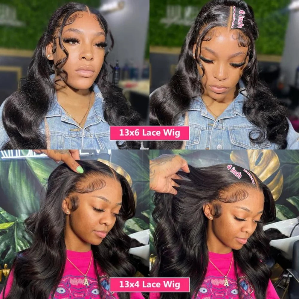 Body Wave Lace Front Wigs Human Hair 250% Density 13x4 13x6 HD Lace Frontal Wig Human Hair Pre Plucked Brazilian Human Wigs