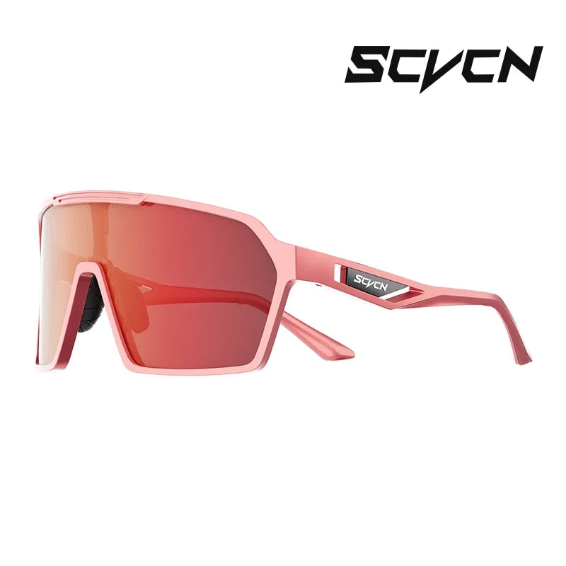 SCVCN Outdoor Cycling Sunglasses Motorcycle Riding Goggles UV400 Windproof Eyewear For Men Women Running Bicycle Glasses