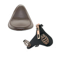 Motorcycle Brown PU Leather Driver Solo Seat+3" Spring Bracket For Harley Sportster Bobber Chopper 883 XL883L XL883C XLH1200