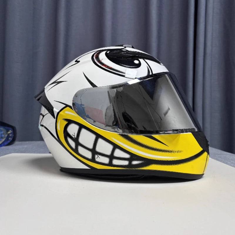 Ultra Durable Touring Full Face Motorcycle Helmet with Soft Lining Designed for Long Rides Comfortable and Reduced Wind Noise