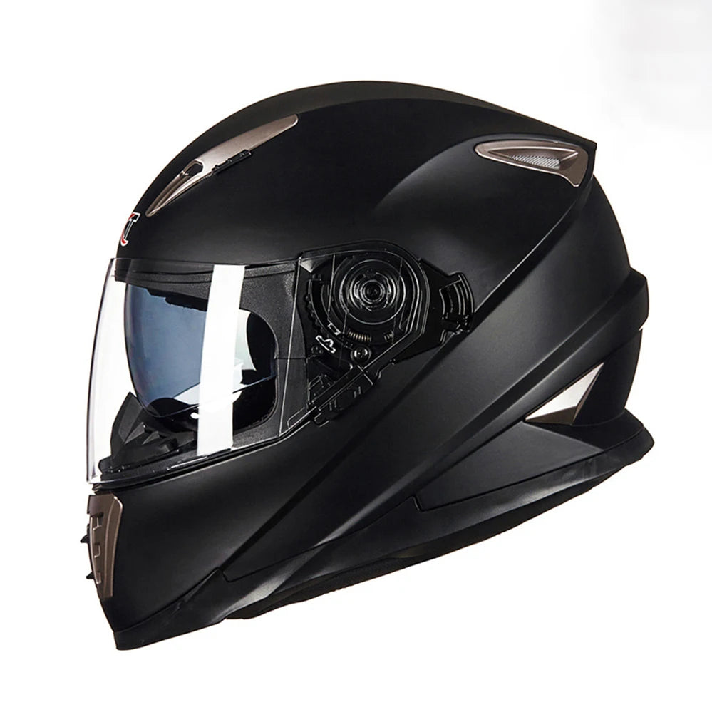 Full Face Motorcycle Helmet Men Women DOT Winter Safety Anti-Fog Waterproof Dual Lens Riding Motorbike Helmet Casco Motocross