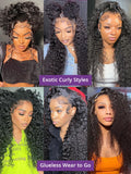30 40 44 Inch Water Deep Wave 13x4 13x6 Hd Lace Frontal Wigs Human Hair 360 Full Lace Front Wig Curly Human Hair Wigs For Women