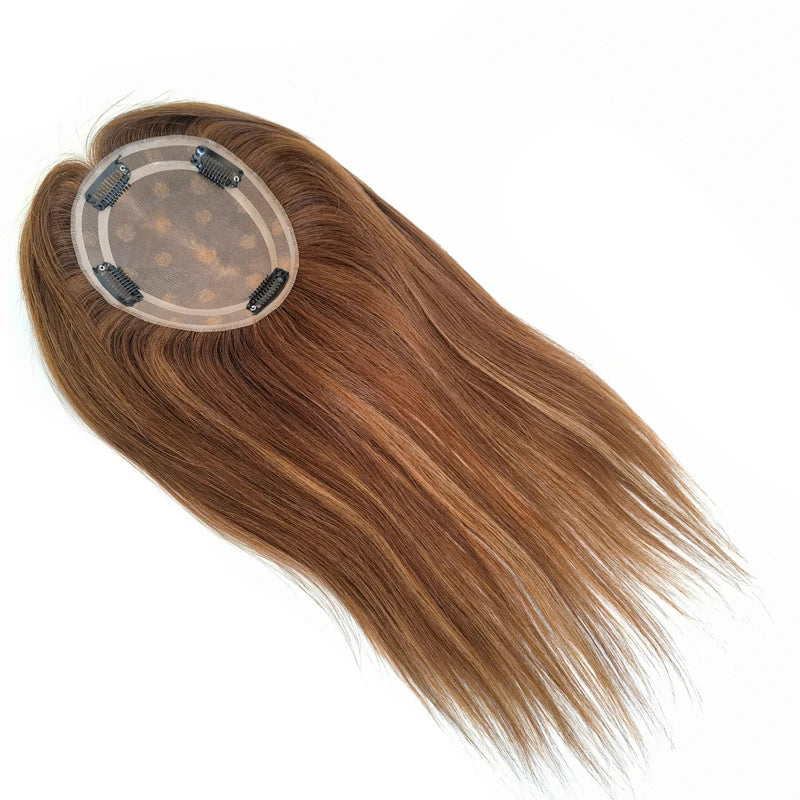 6x5inch Mono Hair Topper Human Hair Premium Hantied Hair Wigs For Women Chinese Cuticle Remy Human Hair Hairpieces