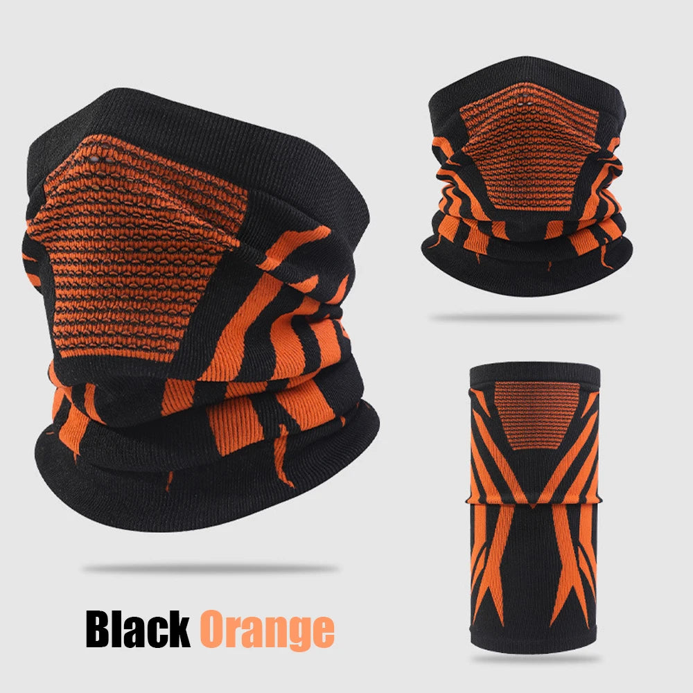 Winter Warm Skiing Mask Neck Unisex Elastic Breathable Cycling Mask Men's Women's Outdoor Sports Running Masks Motorcycle Mask