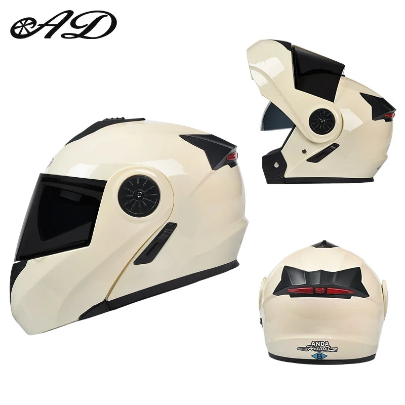 High Quality Unisex ABS Modular Portable Motorcycles Motocross Helmet New Generation Cascos Para Moto Motorbike Helmets Factory