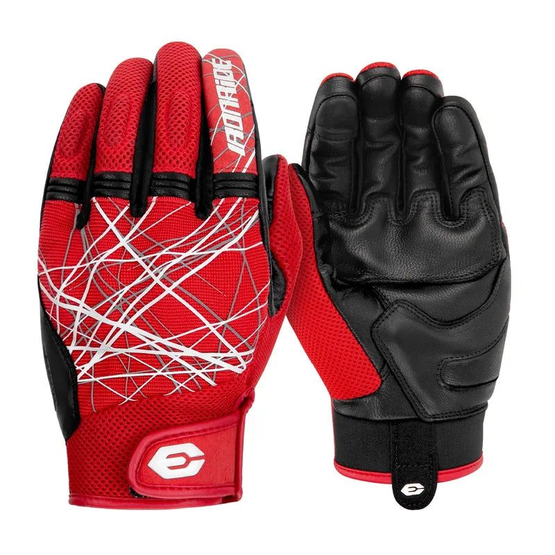 Pro Men's Summer Motorcycle Gloves Full Finger Touch Screen Breathable Built In Protectors Anti Fall Motorbike Biker Riding Gear