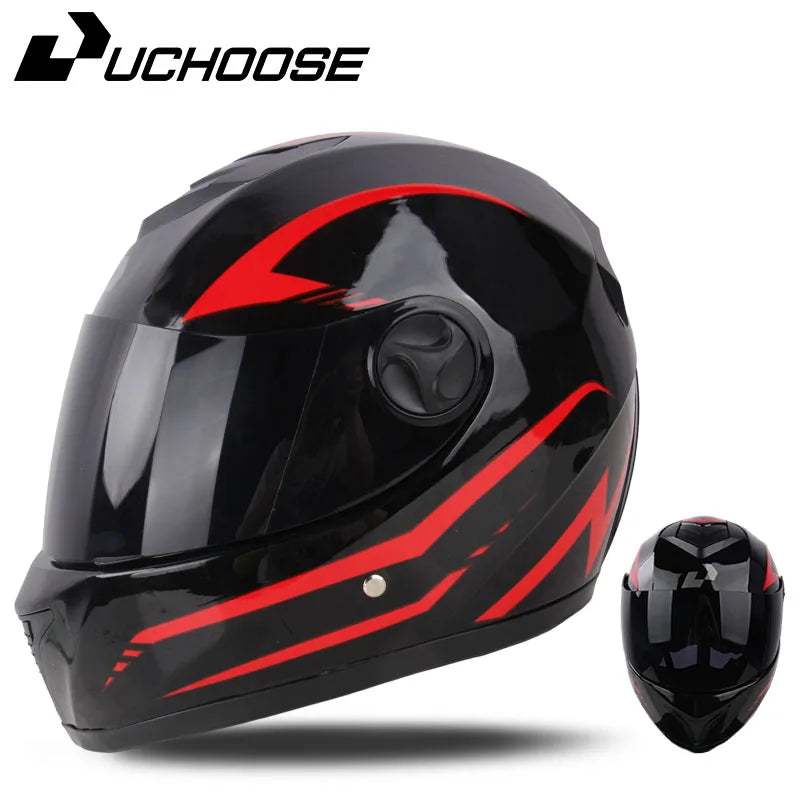 Uchoose DOT Certification Safety Motorcycle Helmet Full Face helmet For Racing Motocross Motorbike Riding Moto Helmets