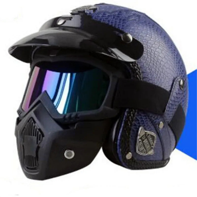 New Arrival Helmets Open Face 3/4 Helmet Personalized Mens Womens Vintage Retro Motorcycle Cascos Para Moto Helmets