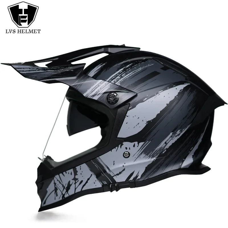 New Motorcycle Helmet Full Face Double Lens Off-Road Racing Helmet Four Seasons Cascos Para Moto Capacete De Moto DOT Casco Moto