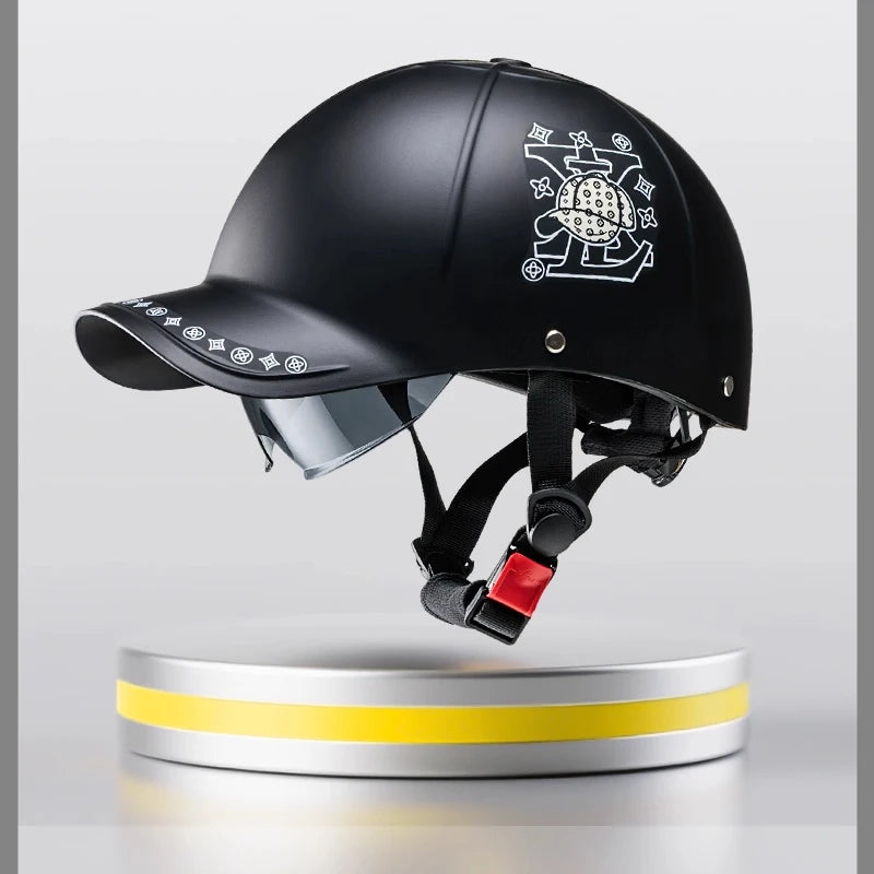 motorcycle helmet Men Women 2025 New Unisex Baseball-Cap Style Summer Half Helmet for Electric Bikes
