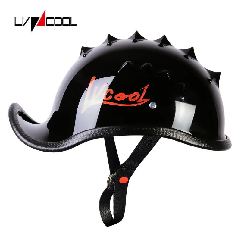 Retro Motorcycle Half Helmet Fashion Bailer for Scooter Safety Helm Spring Summer Capacetes De Moto