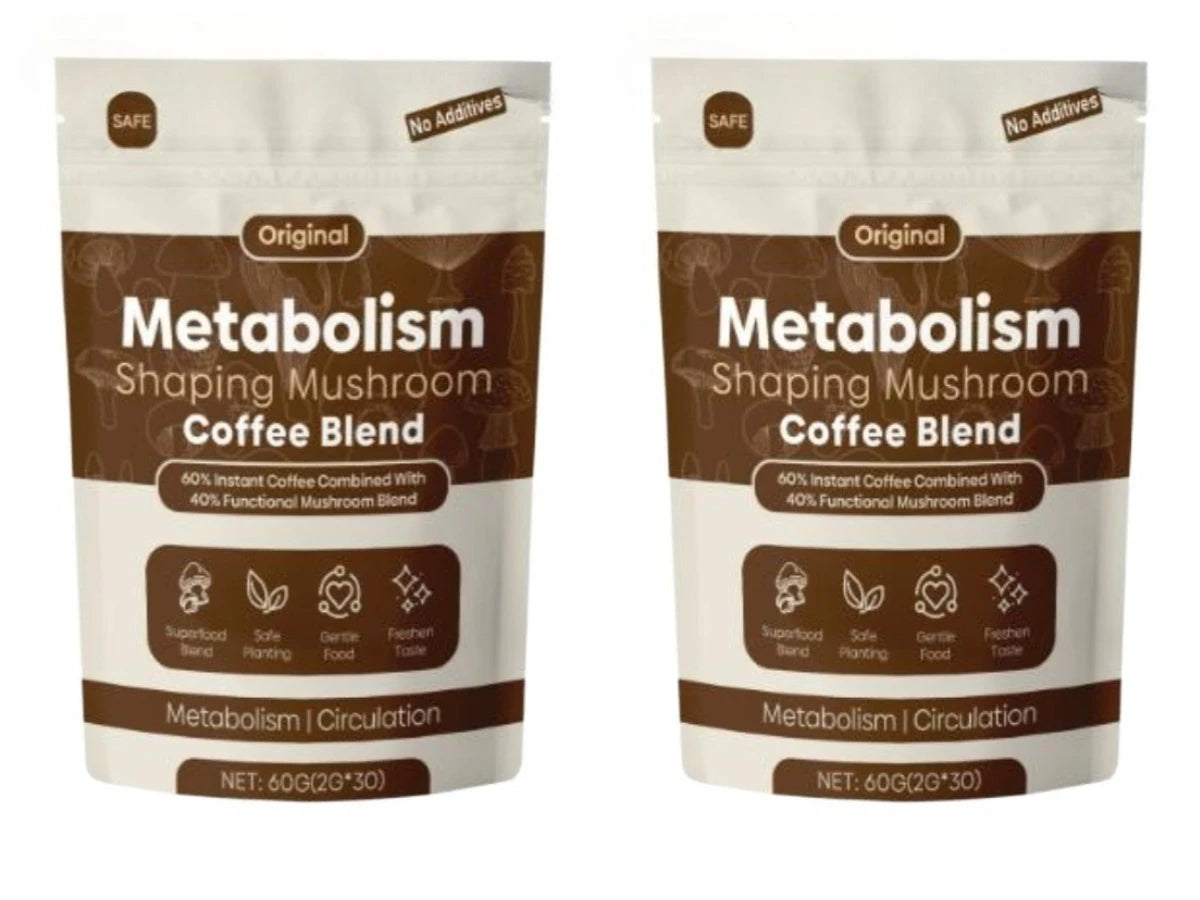 Metabolic Powder with Mushroom Extract and Black Coffee Promote Internal Circulation in The Body Health Nutritional Supplements